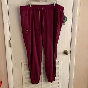 Scrub pants-joggers- wine